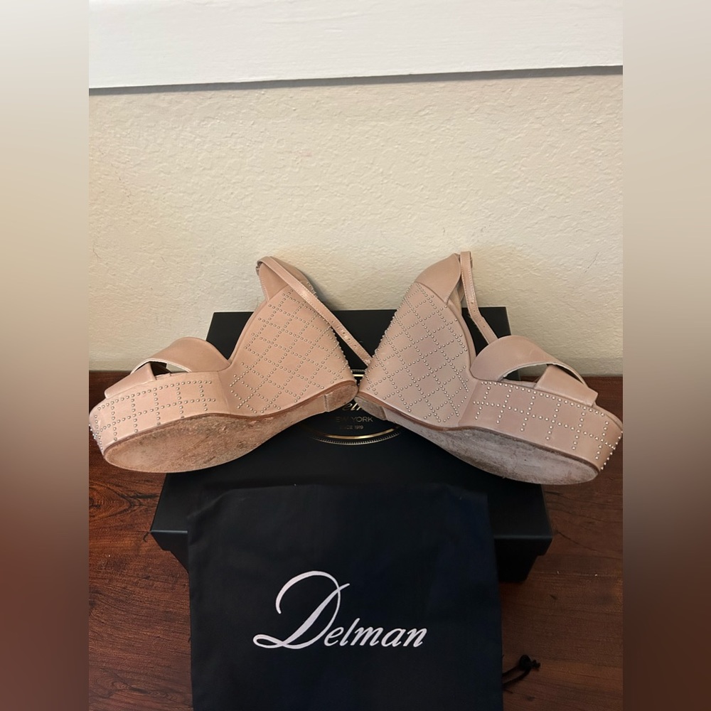 ❌❌❌❌Delman Studded Wedge Sandals - Picture 2 of 9